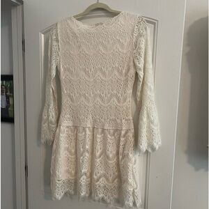 Cream color lace dress by altered state